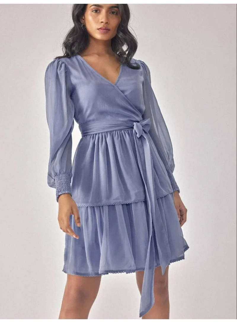 The Label Life Tiered Chiffon Dress